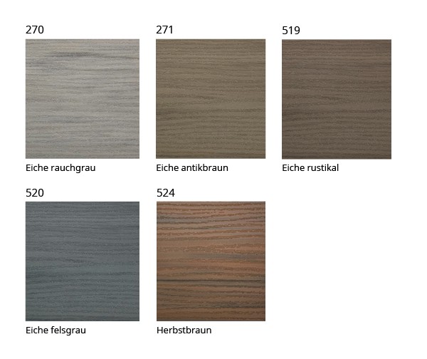 Faszination Farben mit natürlichem Hartholzlook